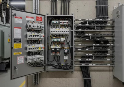 Obra civil electrica panel